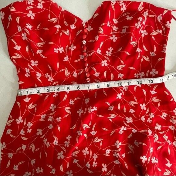 Alexia Admor Women's Orange Bailey Sweetheart High Low Maxi Dress Size 8 - Picture 11 of 12